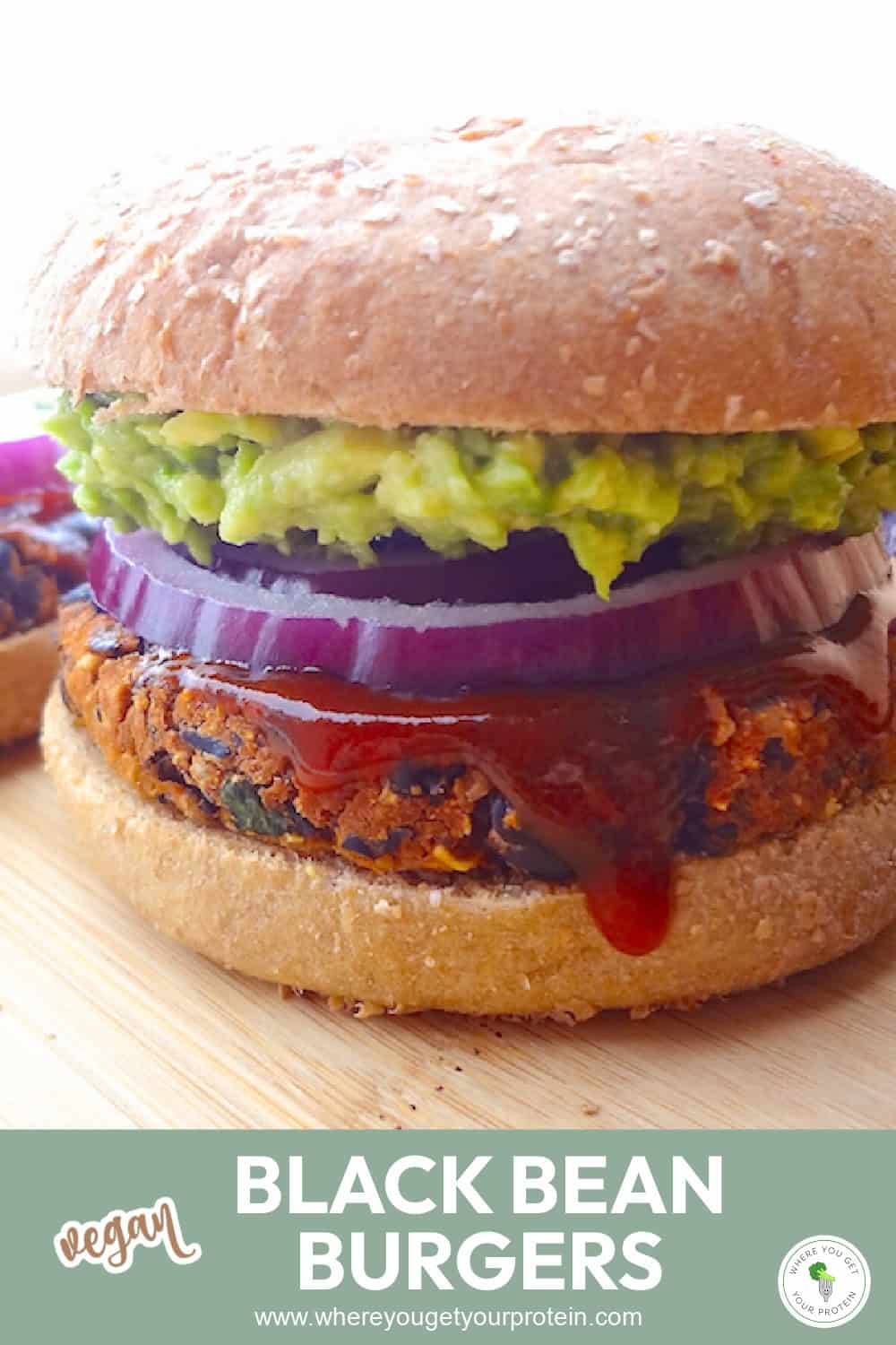 BBQ Black Bean Burgers (no crumble) | Where You Get Your Protein