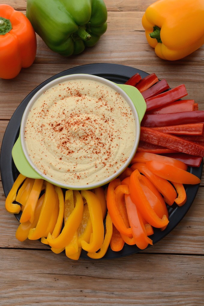 Smooth, Ultimate Hummus has that classic, lemon-garlic taste you are looking for. This healthy, quick and easy hummus can be whipped up in under 10 minutes and is 100% organic! 