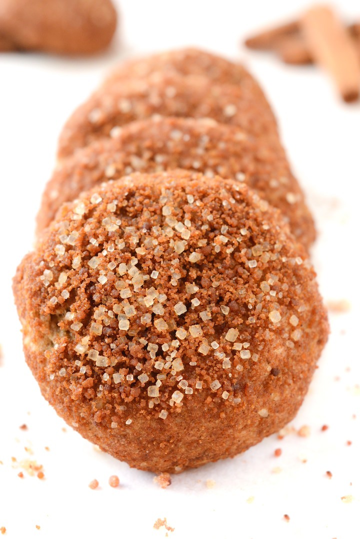 Easy Vegan Crumb Donut Cookies are covered in a cinnamon and sugar coating! The inside is soft and tender with a subtle hint of rich buttery goodness. Leave those packaged donuts at the store and make some healthier, egg and dairy free cookies at home!