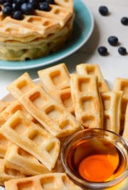 Vegan Vanilla Waffles (or sticks) | Where You Get Your Protein