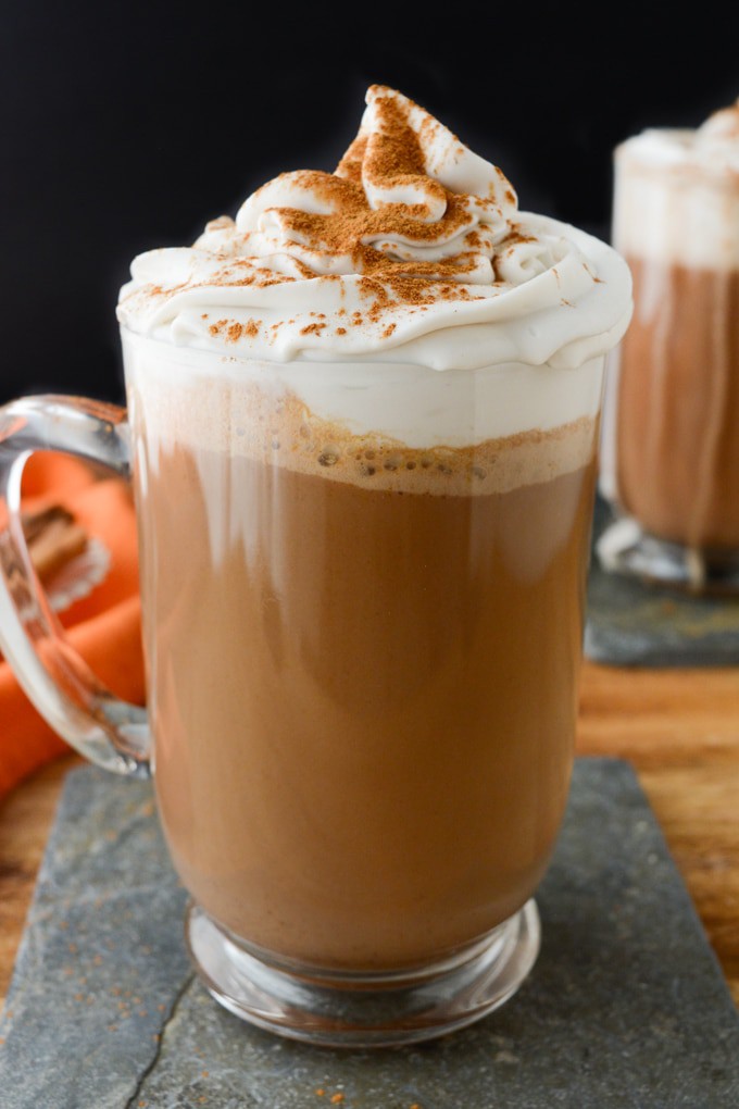 Cozy up this season with Vegan Pumpkin Spice Hot Chocolate!  It’s made with real pumpkin puree!  Make a batch for the family or bring it in the slow cooker to your next holiday gathering.