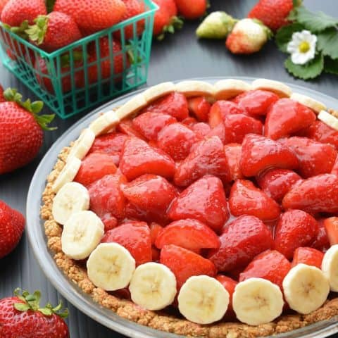 Vegan strawberry pie