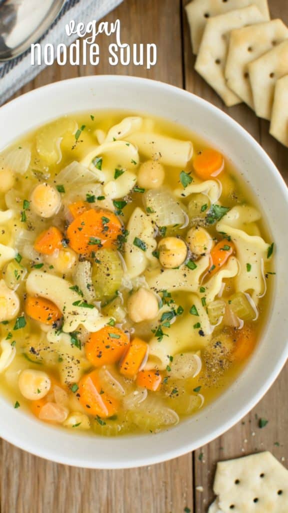 Vegan Noodle Soup on Pinterest