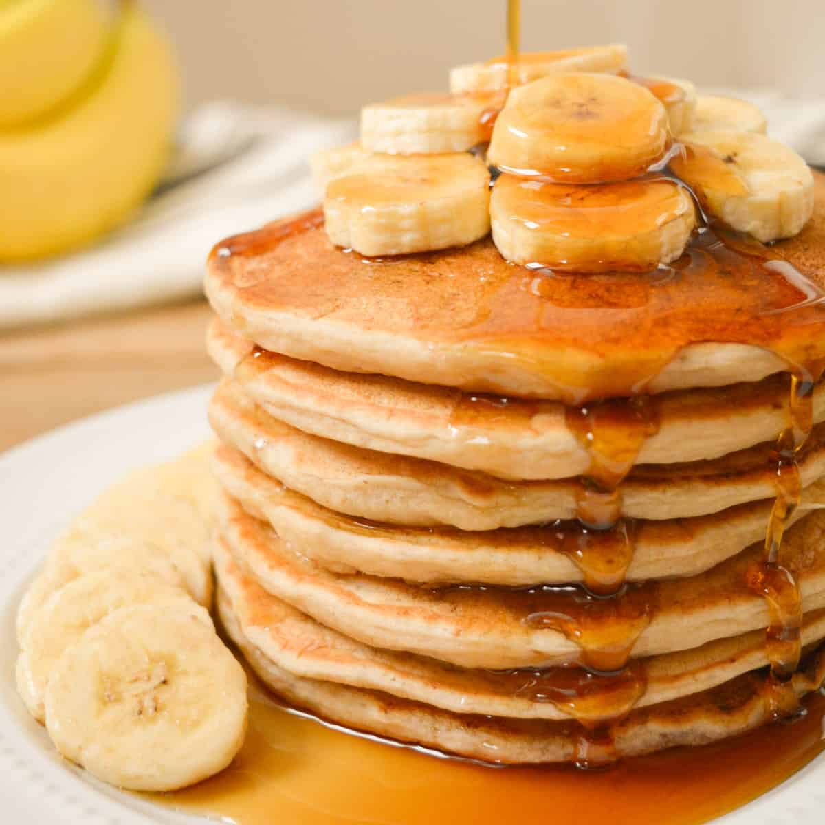 Vegan Banana Milk Pancakes