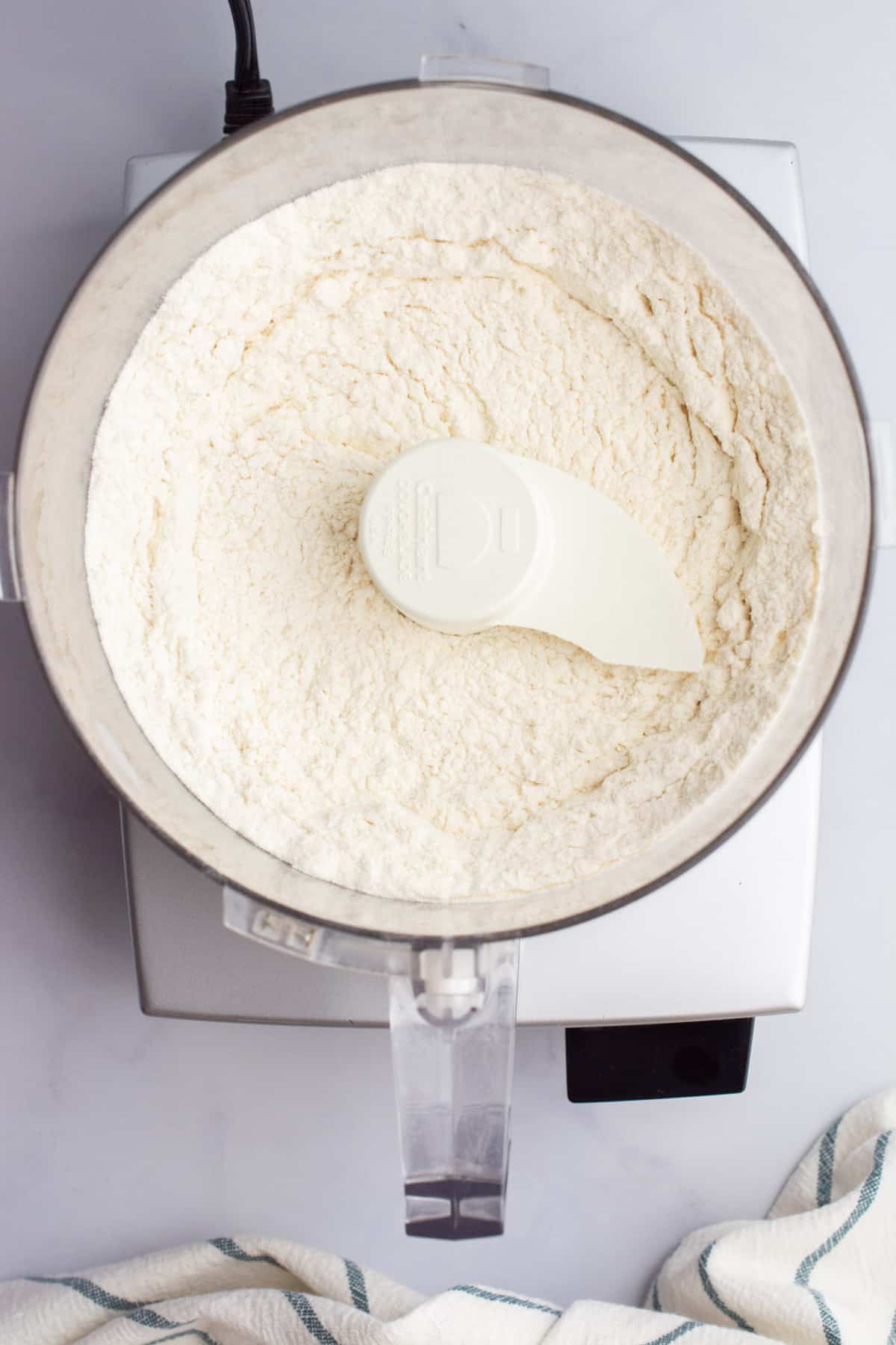 flour in a food processor.